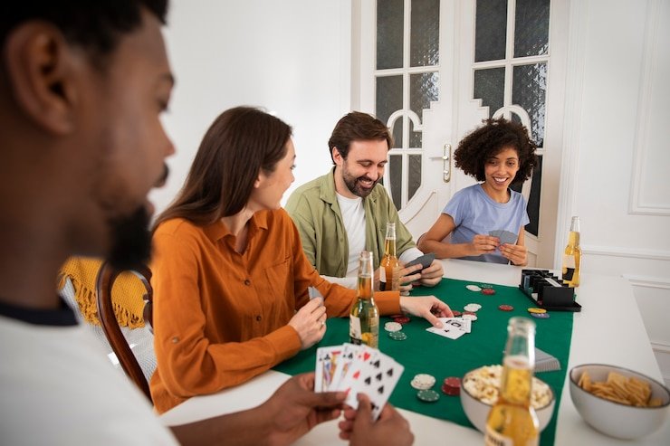 Meja baccarat terang4d bernuansa modern